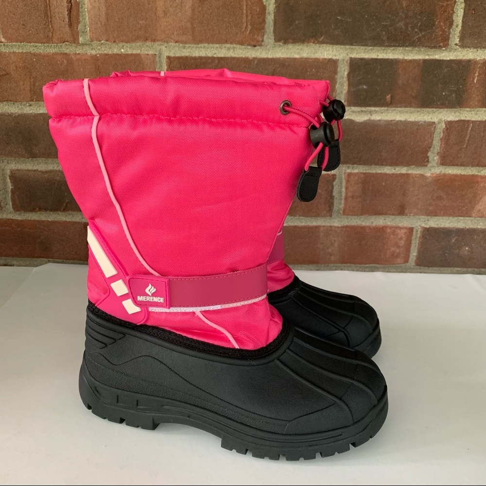 Merence pink black Waterproof snow winter ankle boots Women’s EU 36 US 5 M NEW